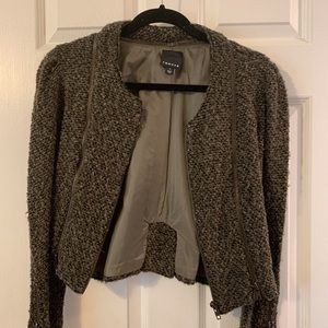 Trouve Crop Tweed Jacket